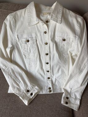 Coldwater Creek Women's Off-White Denim Jacket